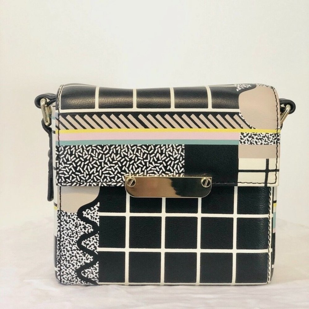 & OTHER STORIES leather crossbody flap bag